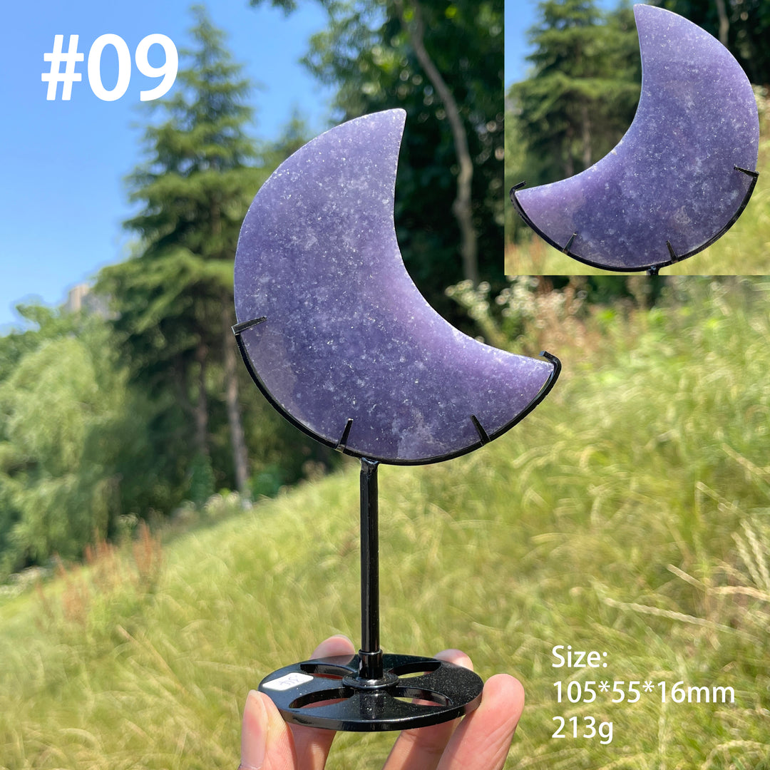 Unique,Natural Lepidolite Moon