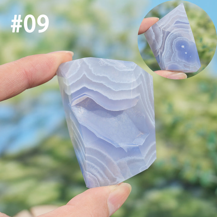 Unique, Natural Top Blue Agate Freeform