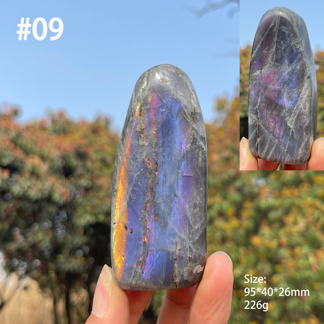 Unique,Natural Crystal Labradorite Ornament