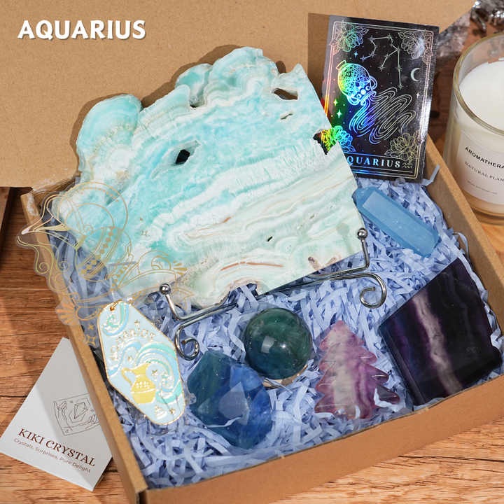 Exclusive Natural Zodiac Crystal Healing Set