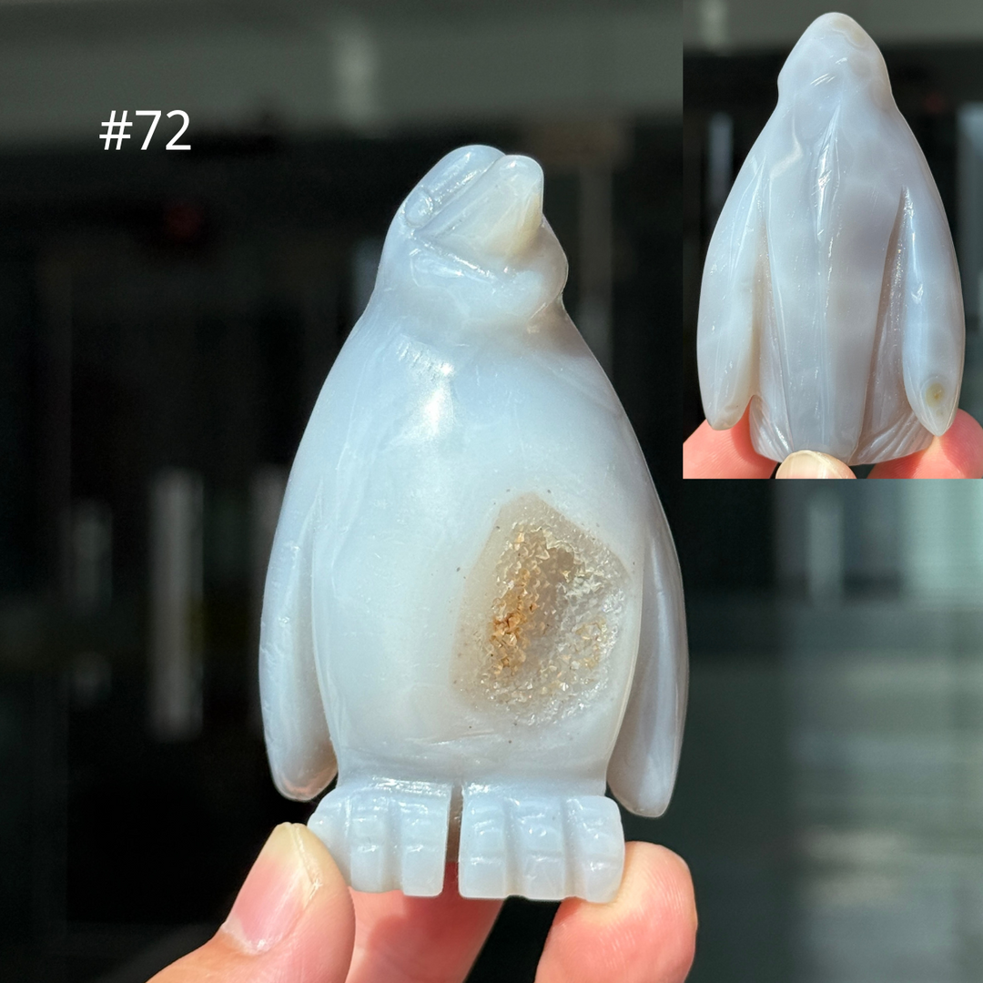 Unique, Agate Geode Penguin