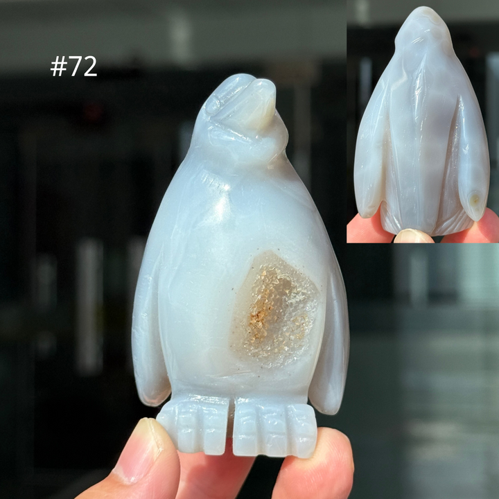Unique, Agate Geode Penguin