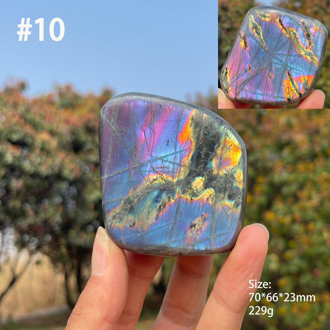 Unique,Natural Crystal Labradorite Ornament