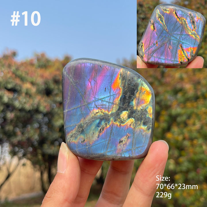 Unique,Natural Crystal Labradorite Ornament