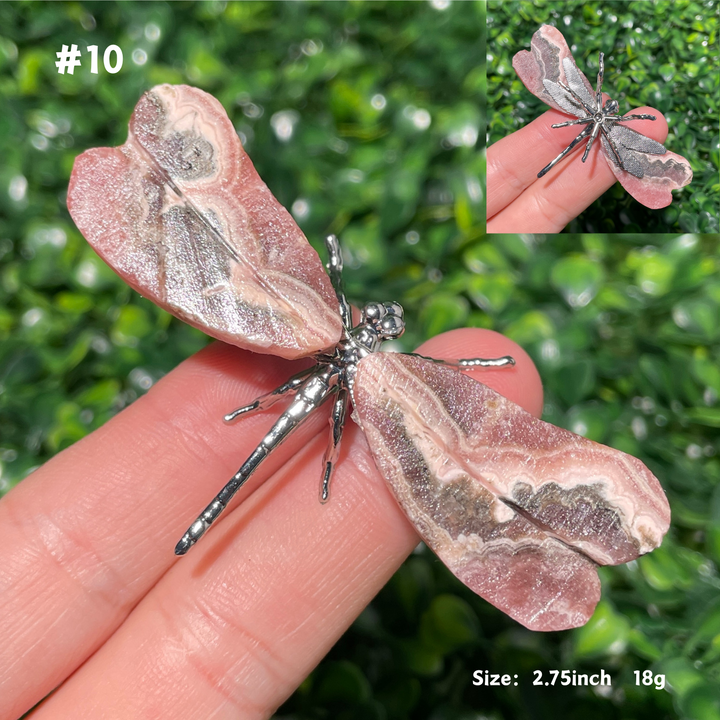 Unique,Rhodochrosite Dragonfly