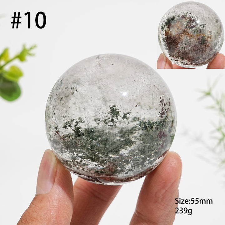Unique,Natural Crystal Garden Quartz Sphere
