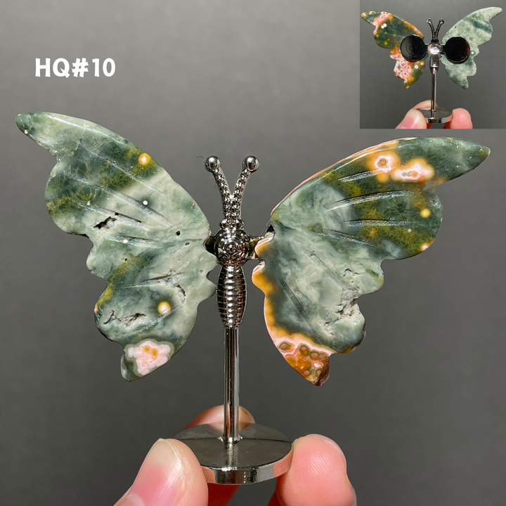 Unique,8th Vein Ocean Jasper Butterfly