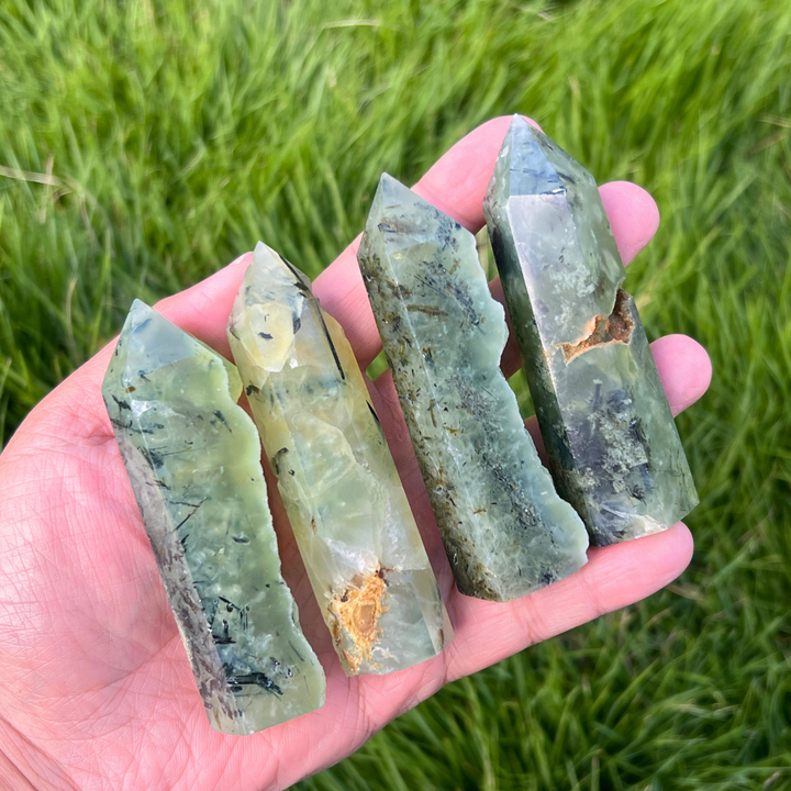 Natural Prehnite Point
