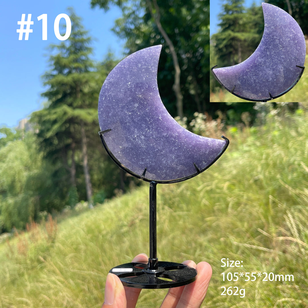 Unique,Natural Lepidolite Moon