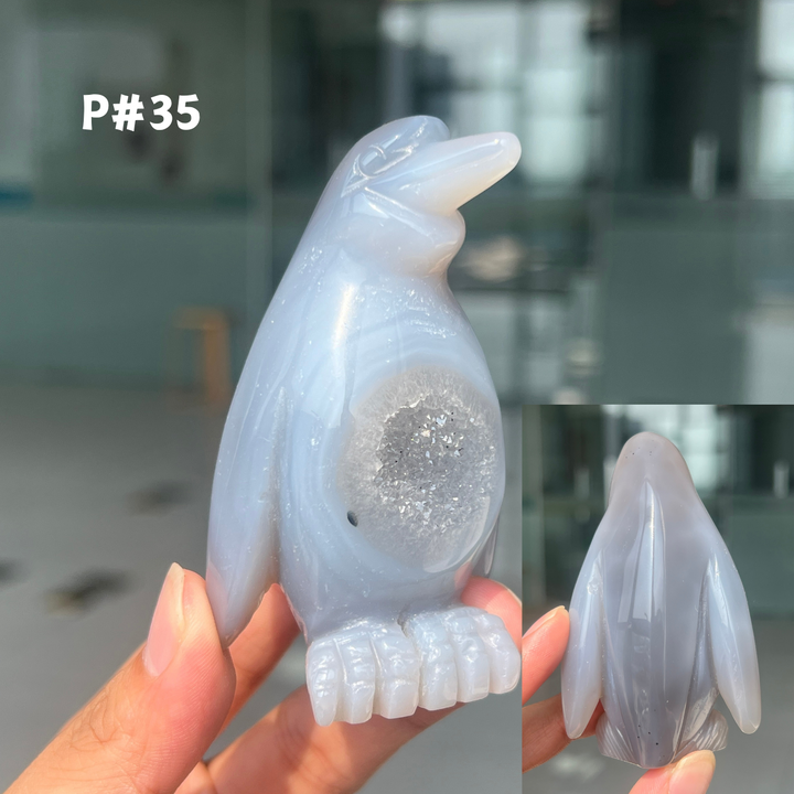 Unique, Agate Geode Penguin