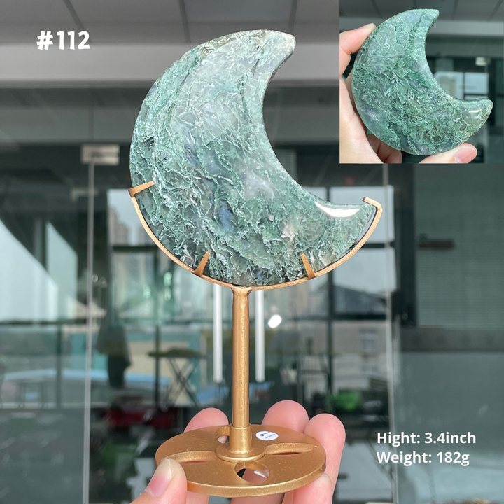 Unique,Moss Agate Moon