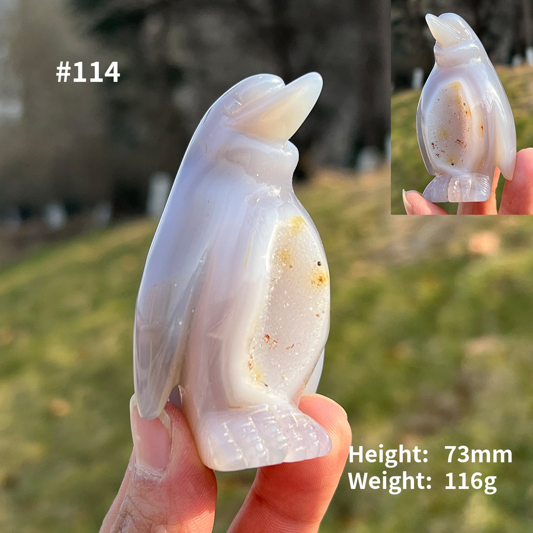 Unique, Agate Geode Penguin