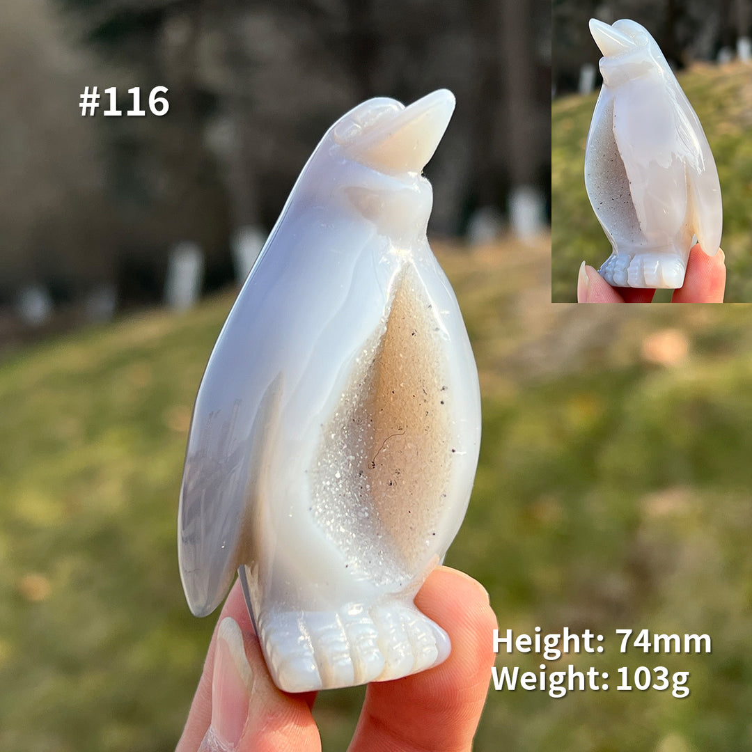 Unique, Agate Geode Penguin