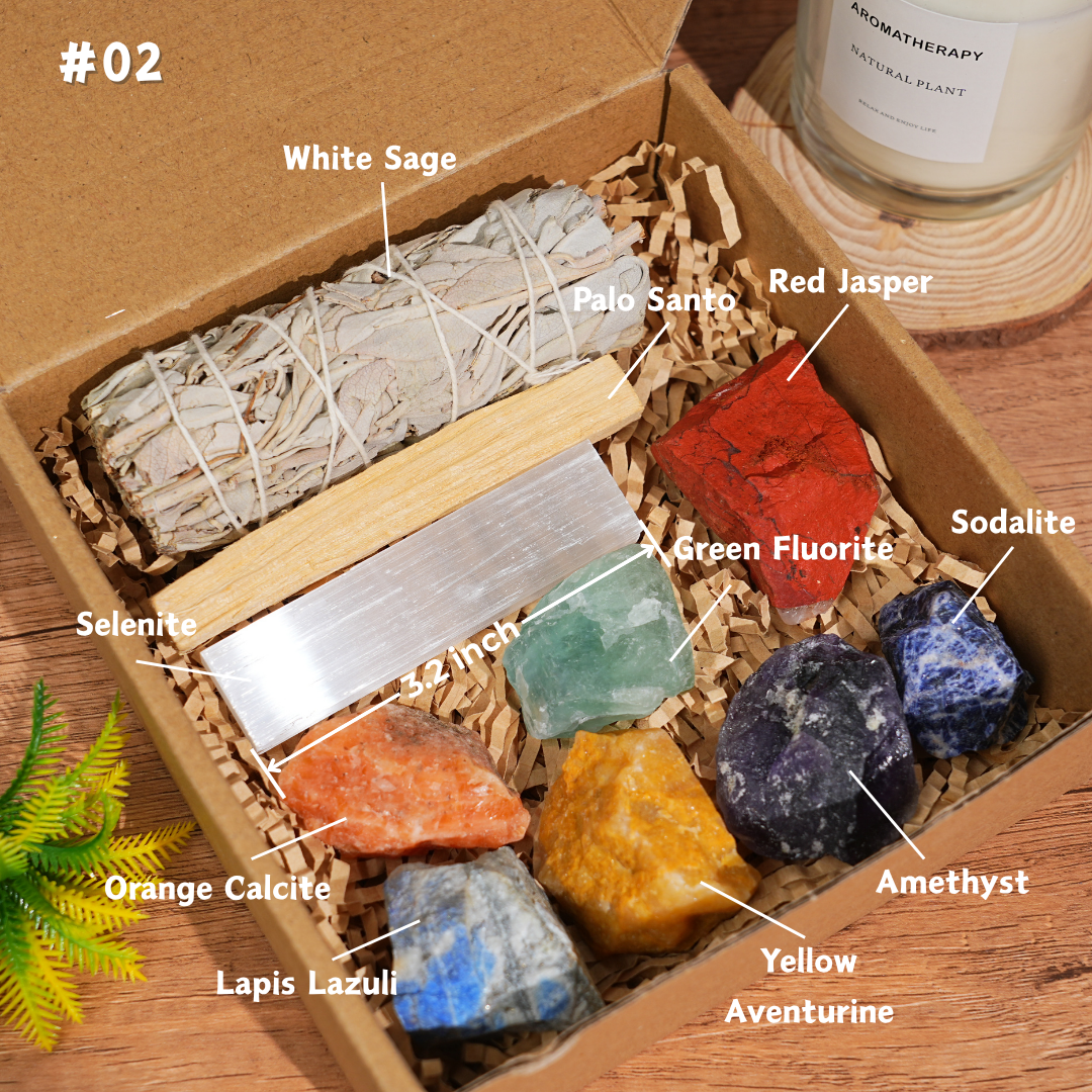 Beginners Chakra Protection Healing Crystal Kit