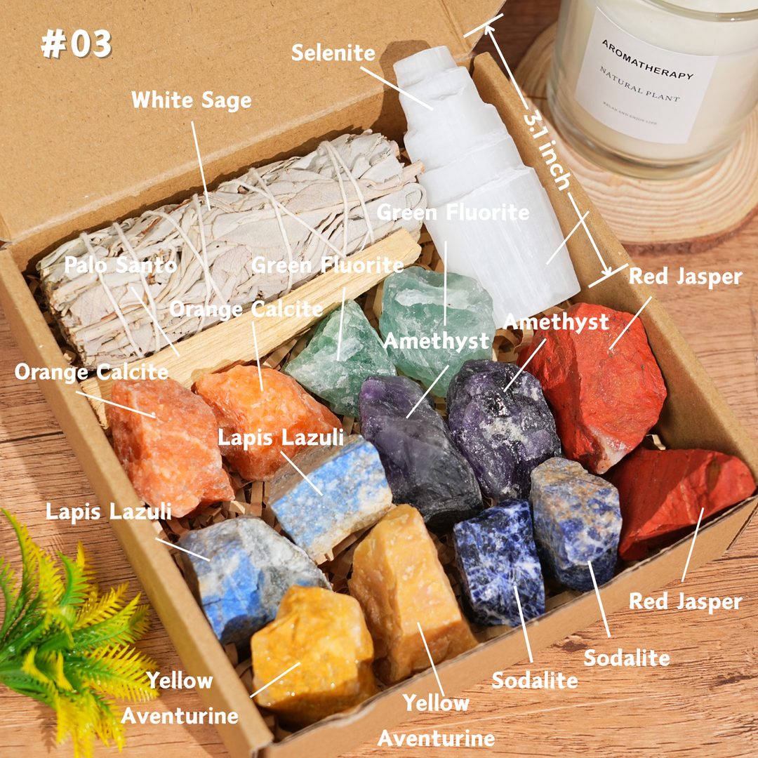 Beginners Chakra Protection Healing Crystal Kit