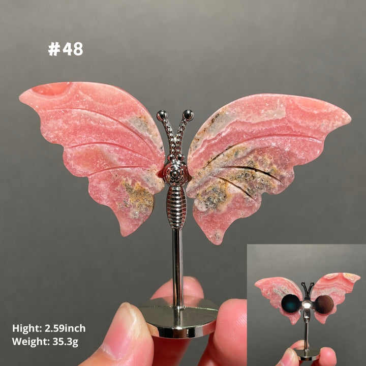 Unique,2.3"+Rhodochrosite Butterfly