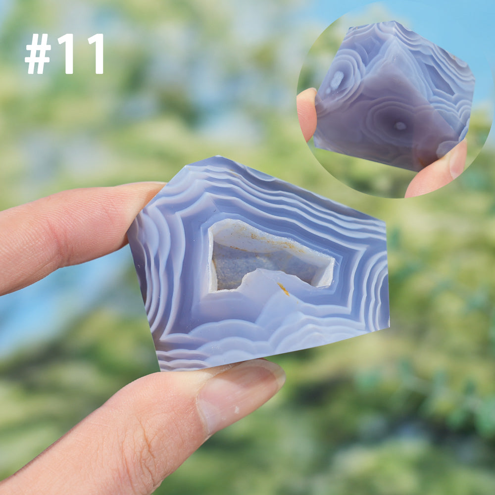 Unique, Natural Top Blue Agate Freeform