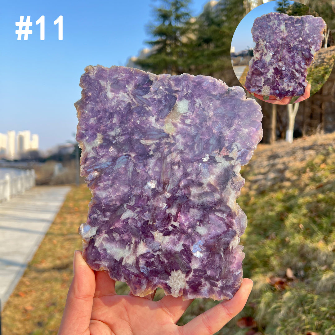Unique,Imperfect Natural Lepidolite Slice
