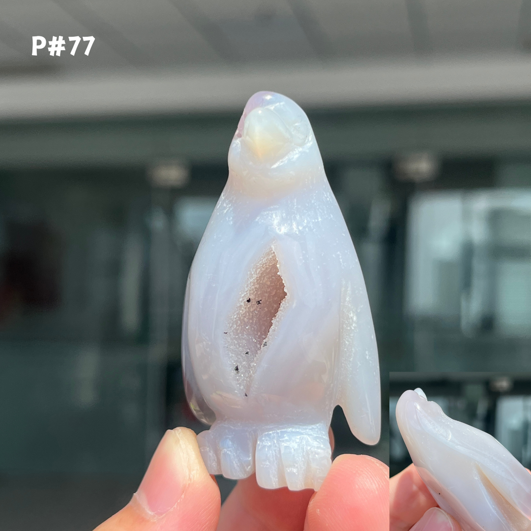 Unique, Agate Geode Penguin