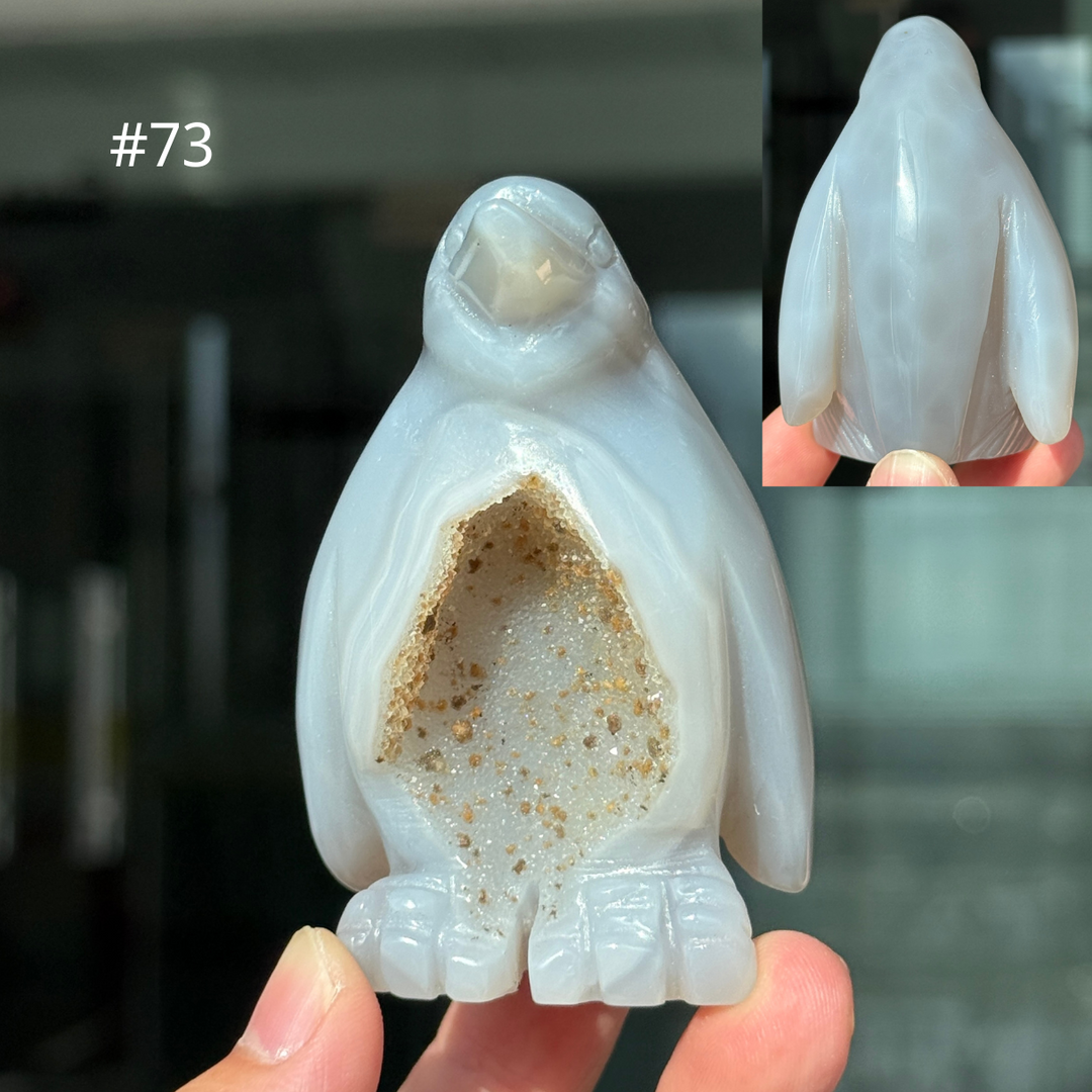 Unique, Agate Geode Penguin