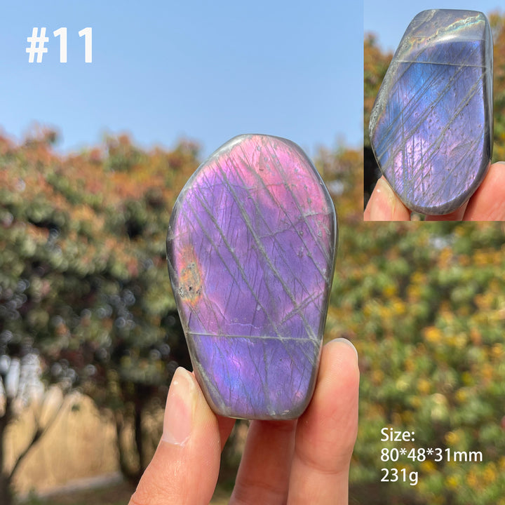 Unique,Natural Crystal Labradorite Ornament