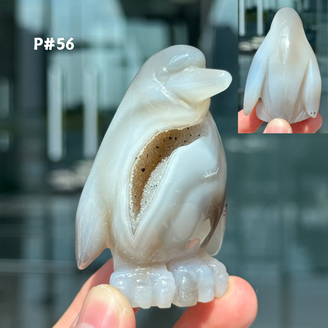 Unique, Agate Geode Penguin