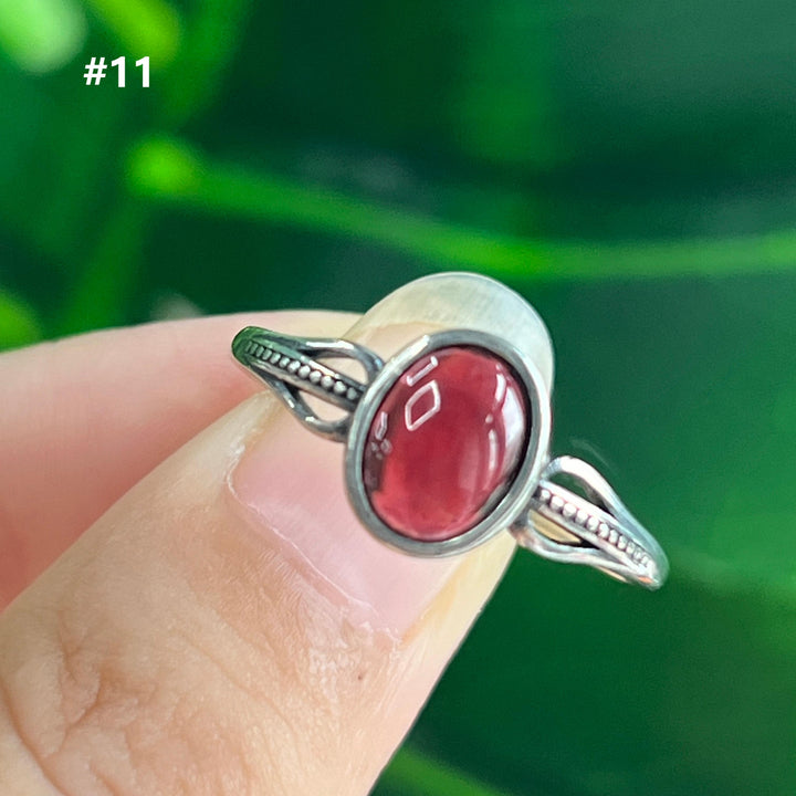 Garnet Ring,S925