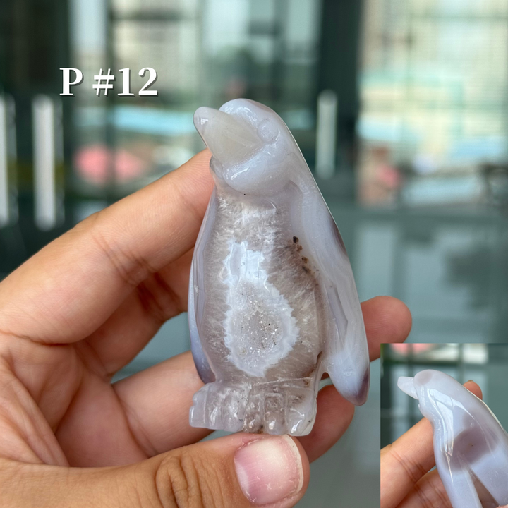 Unique, Agate Geode Penguin