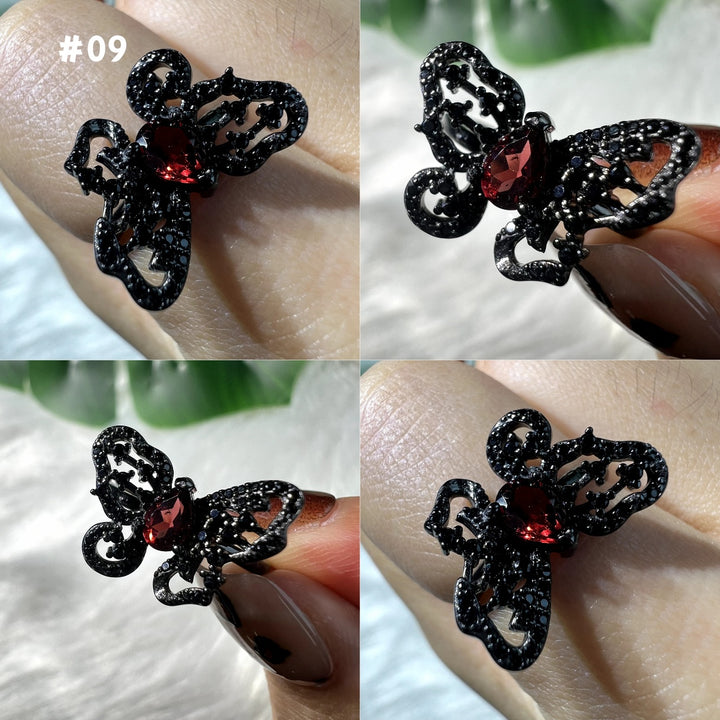 Garnet Black Ring Group,S925