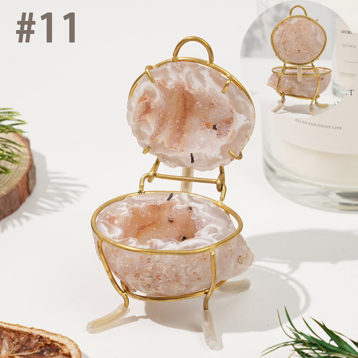 Unique, Natural Agate Geode Treasure Basin