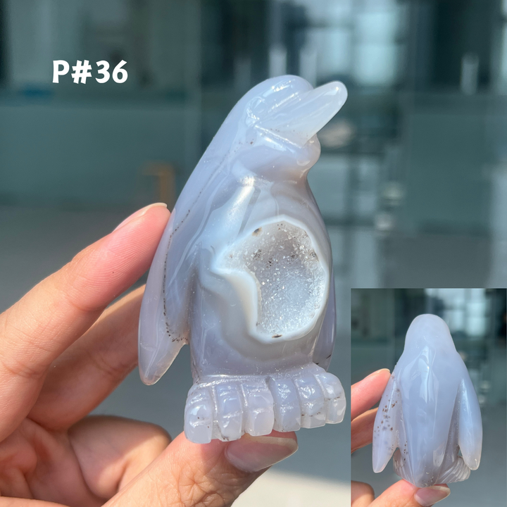 Unique, Agate Geode Penguin