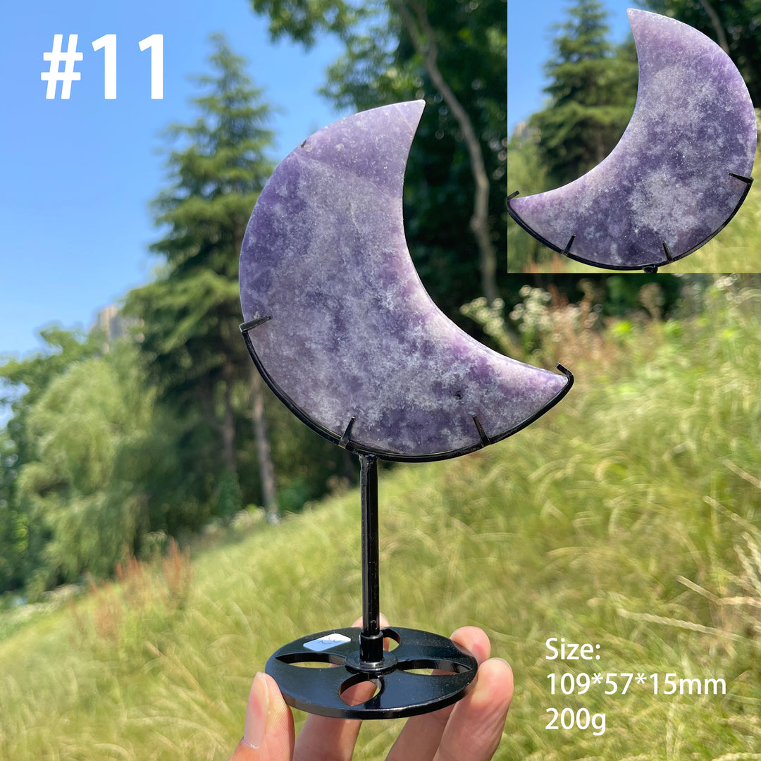 Unique,Natural Lepidolite Moon