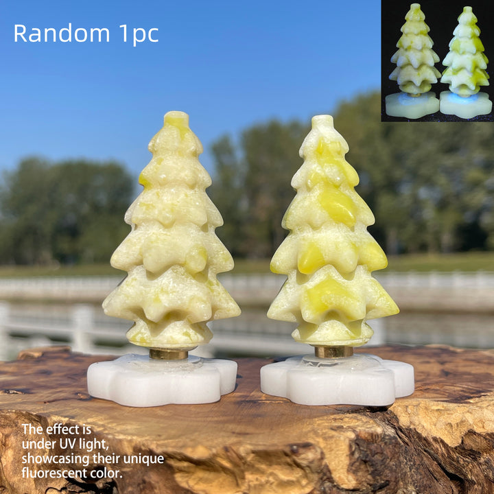 Natural Crystal Rotatable Christmas Tree