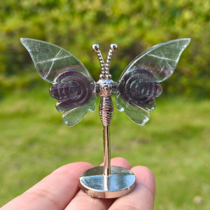 Crystal Fluorite Butterfly