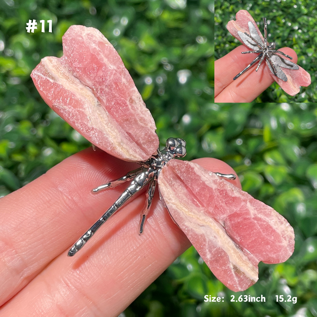 Unique,Rhodochrosite Dragonfly