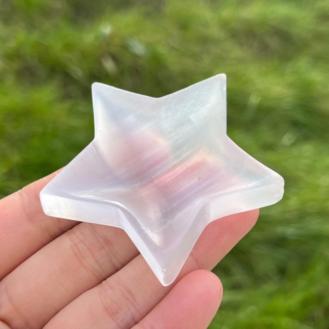 Selenite Star Bowl