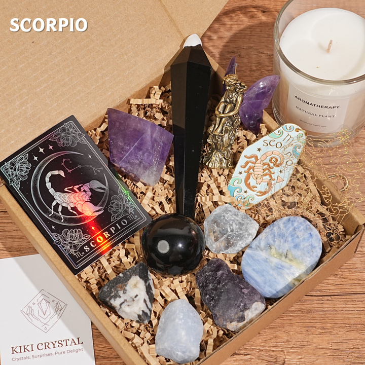 Exclusive Natural 12 Zodiac Crystal Healing Set