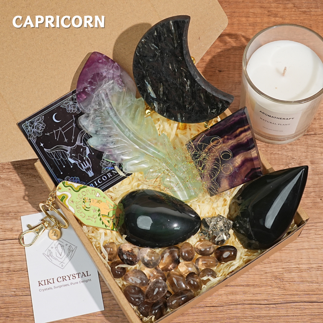 Exclusive Natural 12 Zodiac Crystal Healing Set