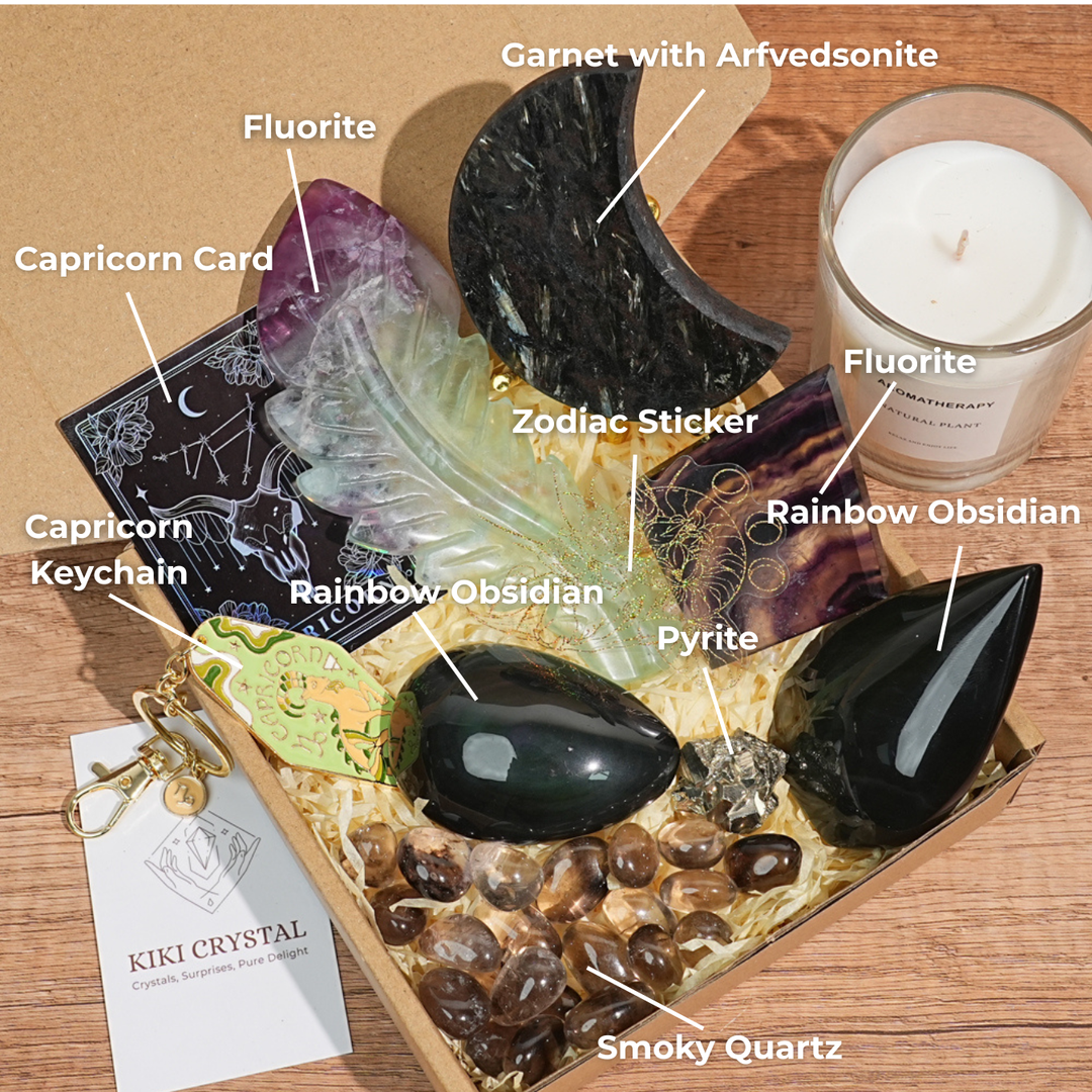 Exclusive Natural 12 Zodiac Crystal Healing Set