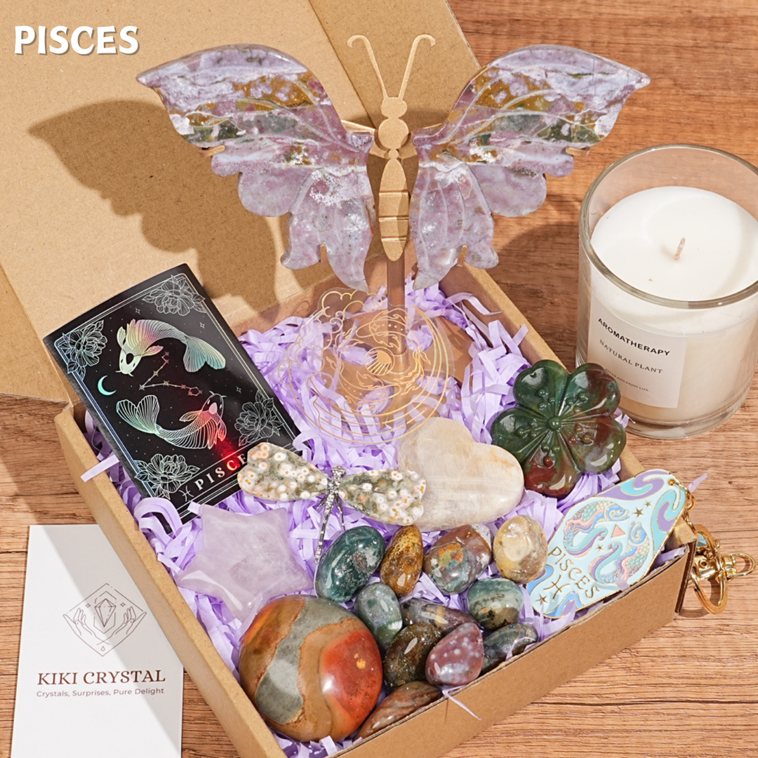 Exclusive Natural 12 Zodiac Crystal Healing Set