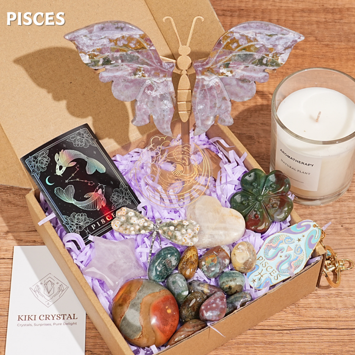 Exclusive Natural 12 Zodiac Crystal Healing Set