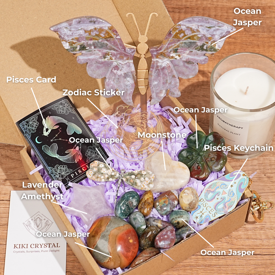 Exclusive Natural 12 Zodiac Crystal Healing Set