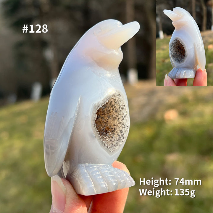 Unique, Agate Geode Penguin