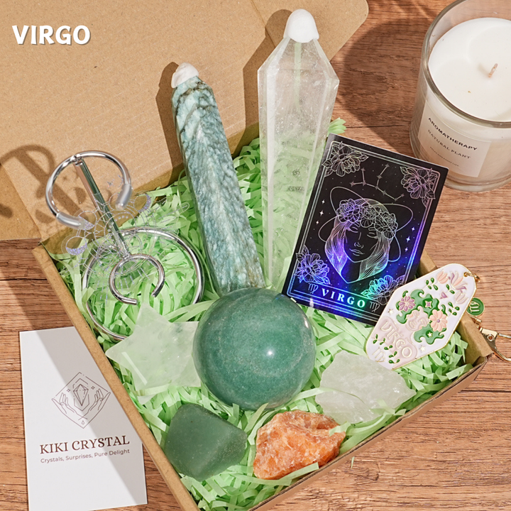 Exclusive Natural 12 Zodiac Crystal Healing Set