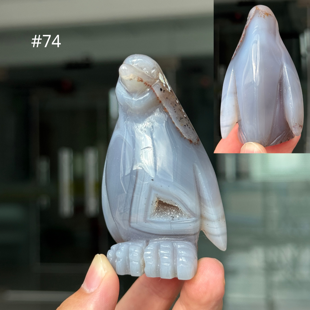 Unique, Agate Geode Penguin