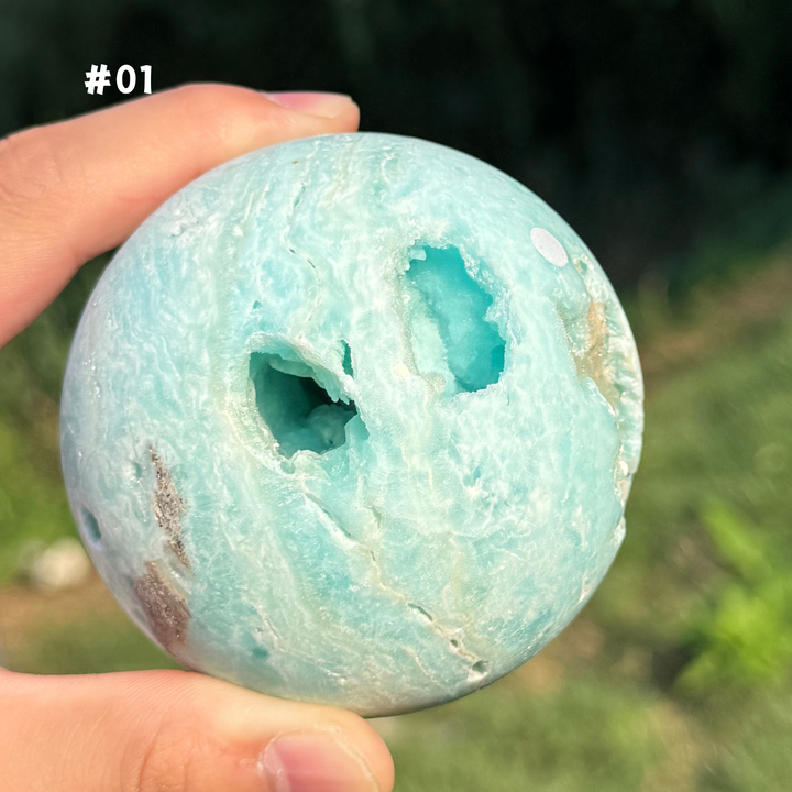 Unique,Hemimorphite Sphere