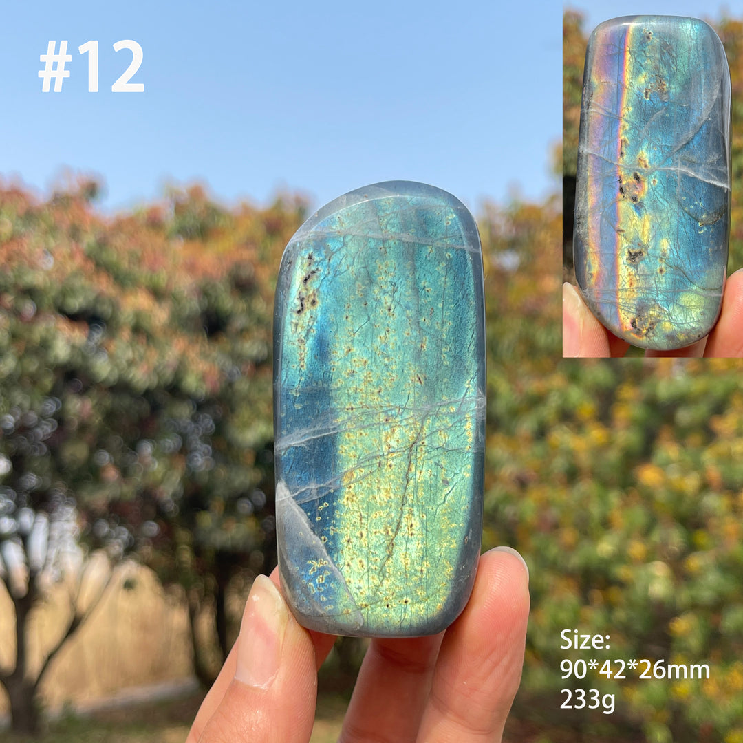 Unique,Natural Crystal Labradorite Ornament