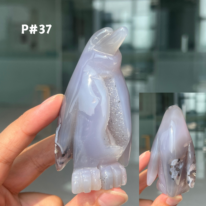 Unique, Agate Geode Penguin