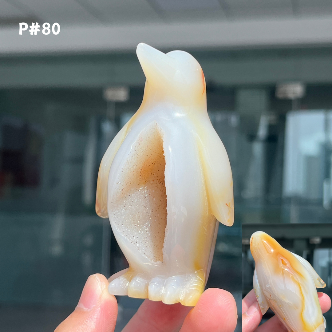 Unique, Agate Geode Penguin