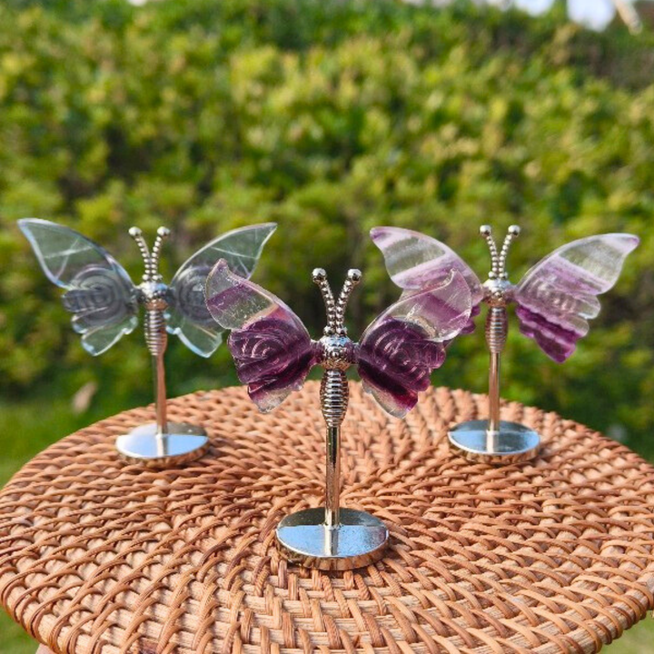 Crystal Fluorite Butterfly